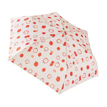 【RAINSTORY】蘋果刺蝟抗UV手開輕細口紅傘(橘)