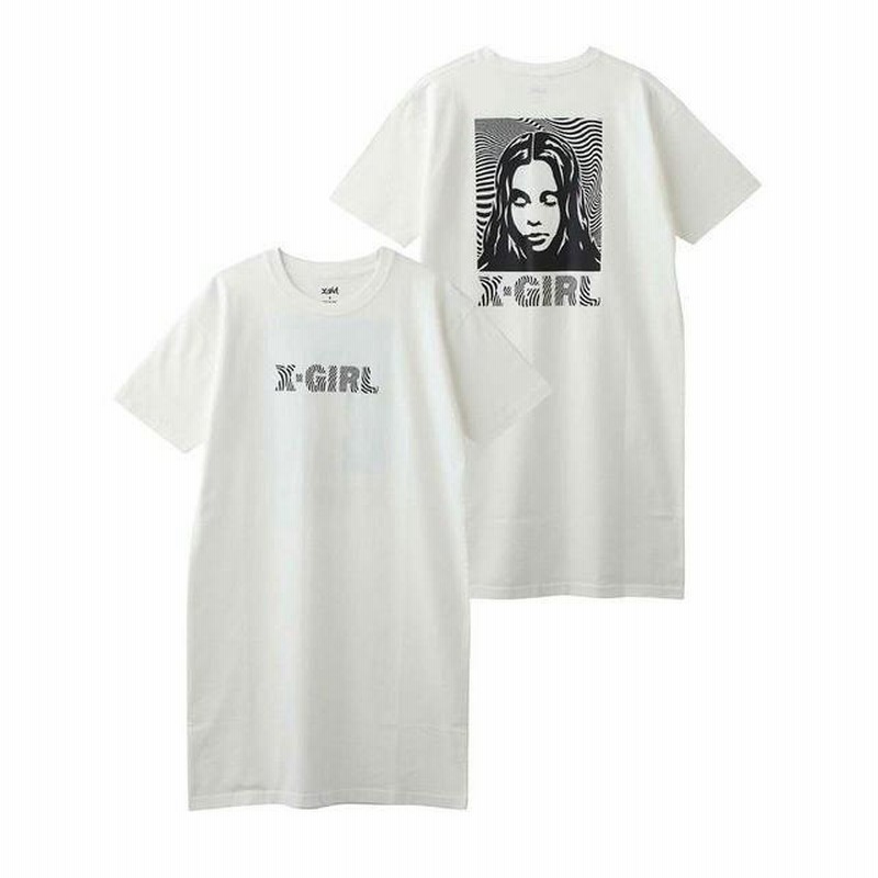 エックスガール X-GIRL WAVE FACE S/S TEE DRESS ウェーブ フェイス