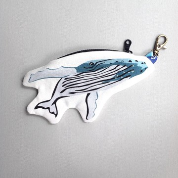 設計款HW149 - 【可放悠遊卡】大翅鯨造型零錢包