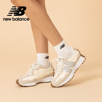 【New Balance】 NB 復古鞋_中性_奶杏銀_W327240-B楦 327