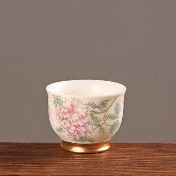 熹言 主人杯單個德化白瓷茶杯功夫茶具陶瓷白瓷杯子羊脂玉瓷單杯