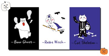 萬聖節明信片/雙面/共四款