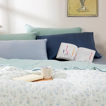 hoi! 韓系舒眠花語夏季涼涼被-靜霧藍花