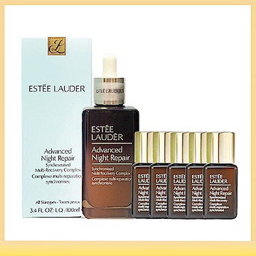 ESTEE LAUDER 雅詩蘭黛 特潤超導全方位修護露100ml 小棕瓶 國際航空版 贈7ml*5