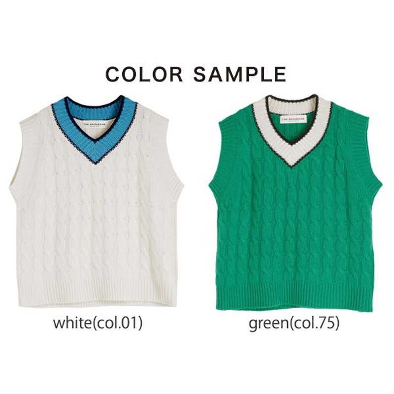 シンゾーン THE SHINZONE Vネック ニットベスト COLOR V KNIT VEST