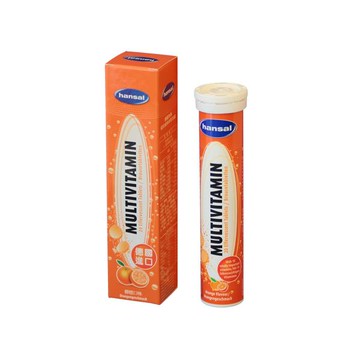 【hansal 賀壽】綜合維他命發泡錠 20錠
