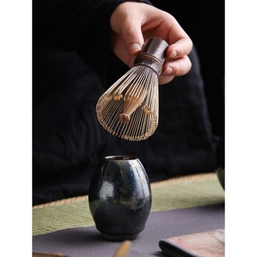 日式建盞茶筅單個復古抹茶刷子竹制茶筅百本立攪拌茶道打抹茶工具
