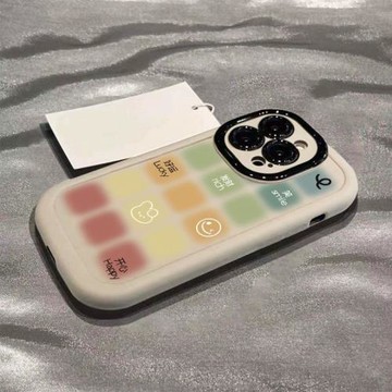 軟殼白色創意鏡頭全包硅膠蘋果
