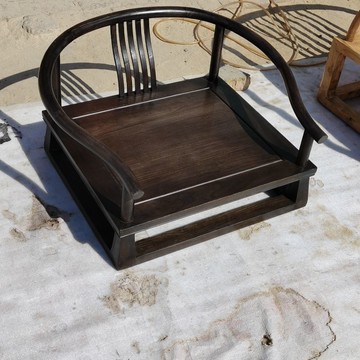 台灣公司貨 免運 實木榻榻米椅子桌子組合矮禪圍椅原木榆木韓式中式打坐椅禪椅圈椅 快速發貨