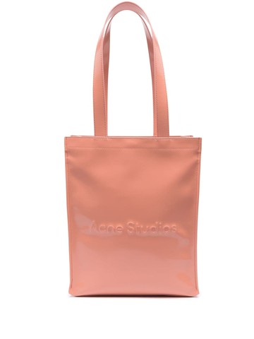 Acne Studios - logo shoulder tote bag - unisex - Polyurethane/Polyester/Cotton/Acrylic - One Size - Pink