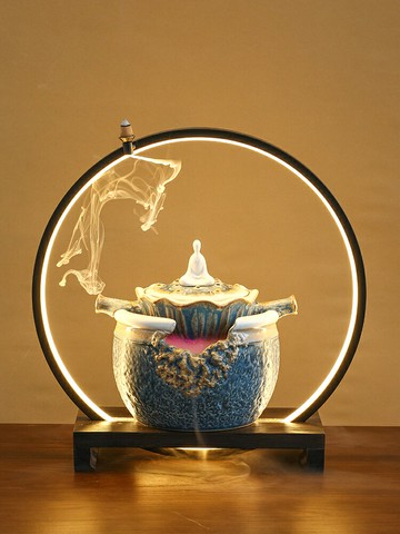 家居陶瓷桌面流水擺件客廳風水招財噴泉景觀茶室禪意開業擺件送禮