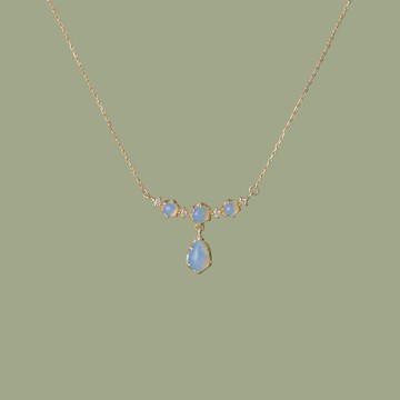 【 ARTE WHITE 】K10 星瀑蛋白石項鍊