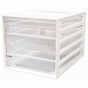 Livinbox DD-1221桌上型資料櫃  白色