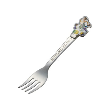 迪士尼玩具總動員 兒童造型不鏽鋼叉子  銀  2.5 x 14cm  1支