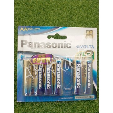 國際牌Panasonic EVOLTA鈦元素超世代鹼性電池3號/4號 4+2入 6/10入 藍鹼 (吊卡/收縮隨機出貨)