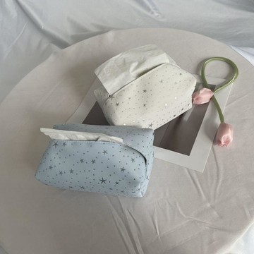 臺灣+免運✨紙巾盒 收納盒星星高顏值北歐紙巾創意ins布藝紙盒紙巾盒客廳收納盒家用車載