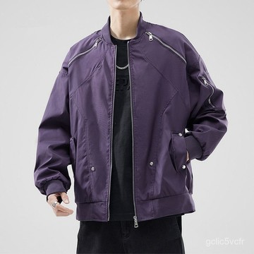 新款棒球服男韓版潮流夾剋外套寬鬆大碼上衣情侶百搭 大尺碼男裝 棒球外套男 長袖外套 潮流夾剋