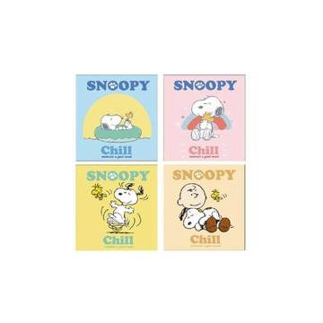 史努比SNOOPY 好心情系列 四方便條本(隨機出貨)