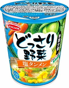 エースコック どっさり野菜 塩タンメン 57g ×12個