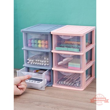 化妝品收納盒辦公室桌面防塵抽屜雜物整理文具置物架學生宿舍神器