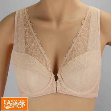 【EASY SHOP】皇家白金貴族-樂齡舒適前扣軟鋼圈內衣-柔和膚