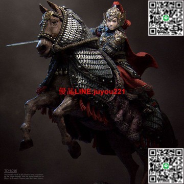 【群書閣】【手辦】38mm 50mm 75mm 古代騎兵女將軍 樹脂白模 TD-60163D#