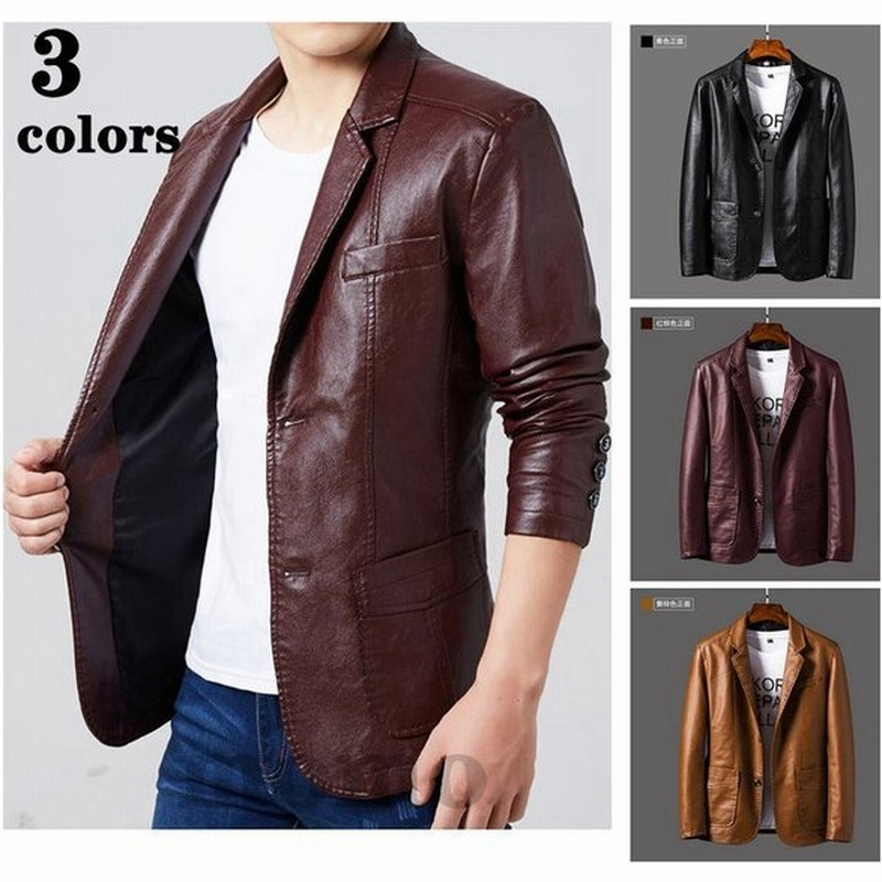 レザージャケット革ジャンテーラードジャケットメンズコーデ大きいサイズ革春秋ライダースジャケットバイクジャケット 通販 Lineポイント最大get Lineショッピング