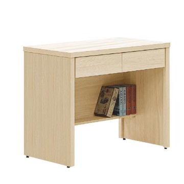 文創集 米科3尺二抽書桌-90x56x79-cm免組