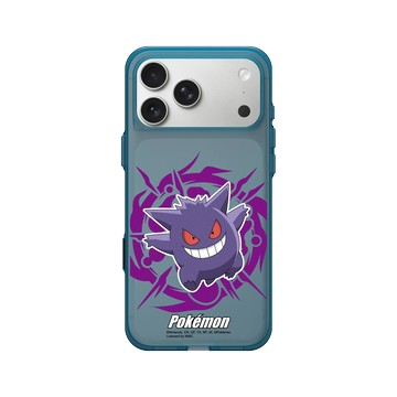 iPhone 17 Pro Max Clear (相機按鈕) 夜幕藍 - 寶可夢 Pokemon - 戰鬥系列-耿鬼