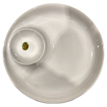 新食器 子母盤 陶瓷  純白色  1個