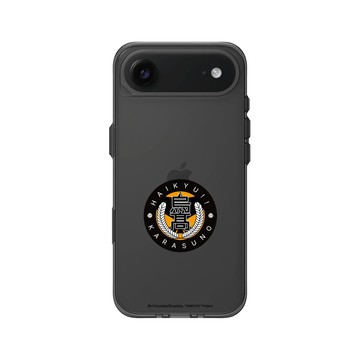 iPhone Air Clear (相機按鈕) 酷墨灰 - 排球少年 Haikyu!! - 烏野高校校徽