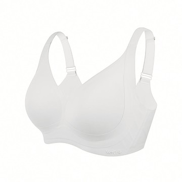 【深杯包覆】加強集中無痕無鋼圈內衣 - L / 海鹽灰