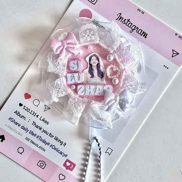 【迷你應援扇成品】自制趙露思可愛ins迷你應援扇成品鑰匙扣掛件