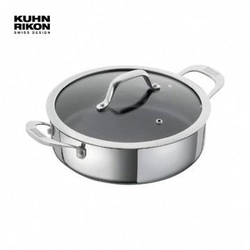 【Kuhn Rikon】KUHN RIKON ALLROUND雙耳不沾淺燉鍋28CM