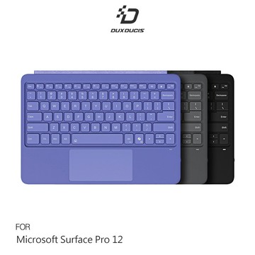 DUX DUCIS Microsoft 微軟 Surface Pro 12 DK 鍵盤(CK Pro) 智能吸附鍵盤 台灣輸入法 注音 倉頡
