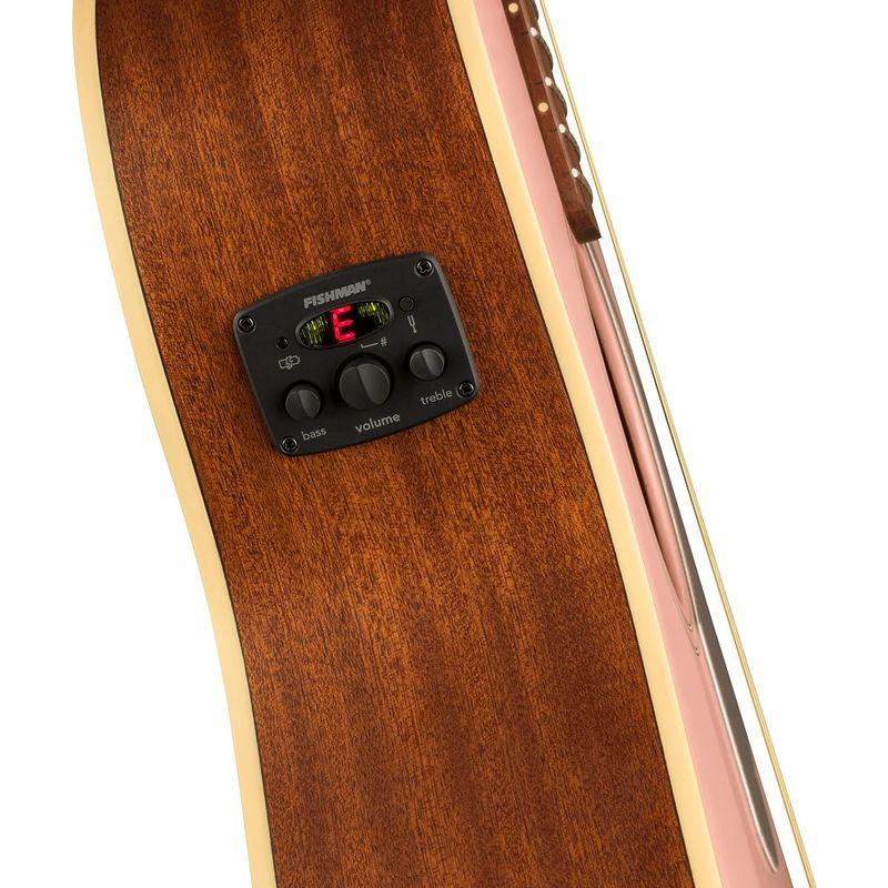 Fender フェンダー エレアコ FSR Newporter Player, Walnut Fingerboard, Shell Pink