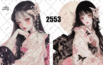 original sticker no.2553 人物貼紙 原創貼紙 原創人物貼紙 裝飾貼紙 cotton melody