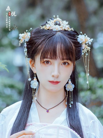 免運 快速出貨 漢服頭飾頭冠古風發飾發簪子全套古裝秀禾新娘鳳冠流蘇女步搖超仙 母親節禮物