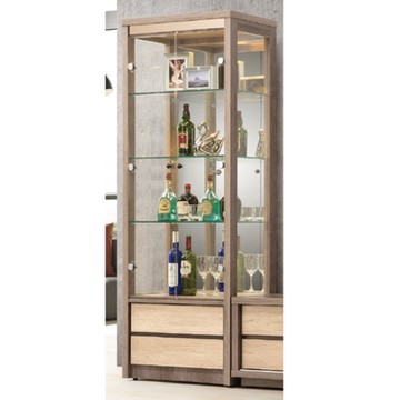AS DESIGN 雅司家具-泰成雙色2.2尺展示櫃-66*40*182cm