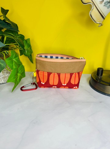 鳥魚子圖案迷你包　台灣布料