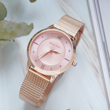 RELAX TIME Classic 經典優雅系列手錶-粉色面 RT-89-3