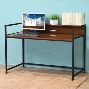 《C&B》歐斯庭四尺升降電腦工作書桌-深木紋