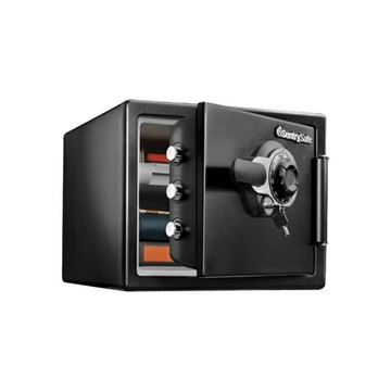美國SentrySafe 機械式密碼鎖防火防水金庫(小) 34.8x41.5x49.1 cm /台 SFW082DTB