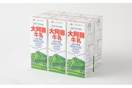 大阿蘇牛乳 紙パック 計6L（1L×6本）成分無調整牛乳 らくのうマザーズ