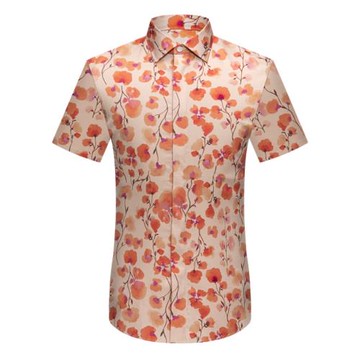 本派痞帥夏裝個性印花休閑短袖