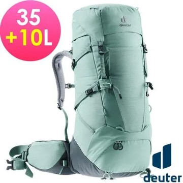 【德國 Deuter】AIRCONTACT CORE 登山健行背包 35+10SL/底部睡袋夾層/3350022 翡翠綠