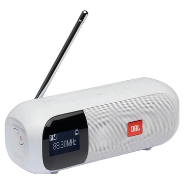 JBL 便攜式收音機藍牙喇叭  白色  Tuner 2