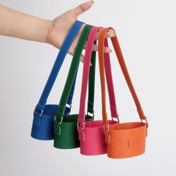 【Oolab 良杯製所】甜酷調色盤系列 Oolab字母皮革杯提袋 (四色)