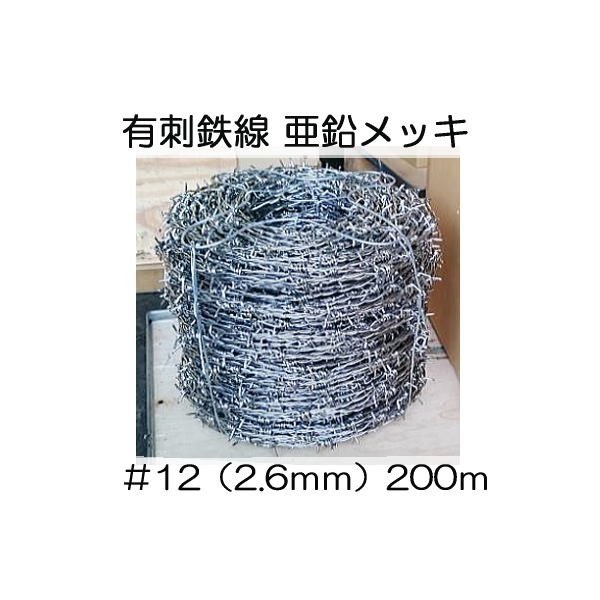 有刺鉄線 亜鉛引 12 線径2 6mm 0ｍ長さ 鬼針金 バーブ 通販 Lineポイント最大0 5 Get Lineショッピング