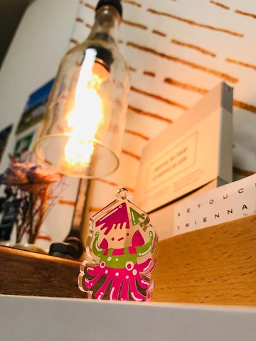 咕嚕咕嚕魔法卷-小卷角色插畫壓克力鑰匙圈吊飾